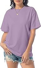 DUOEASE Women's Basic Short Sleeve Casual T-Shirt Top Women Round Neck Sexy Oversize Summer Tee Shirt