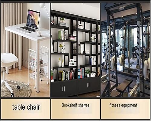 Miniatura 9 de Paquete de 1 alfombrilla de goma gruesa de 2.7 x 3.8 x 2.4 pulgadas, protector de suelo antideslizante para máquinas de entrenamiento, resistente