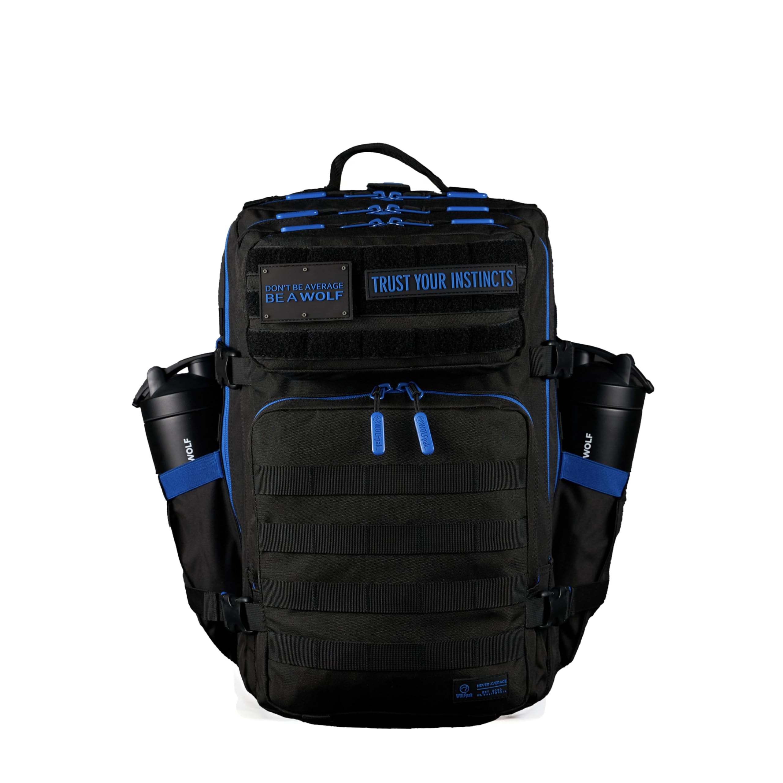 WOLFpak 45L Athletic Gym Backpack - Durable 1000D Waterproof Oxford Material with MOLLE Webbing, Laptop Pocket