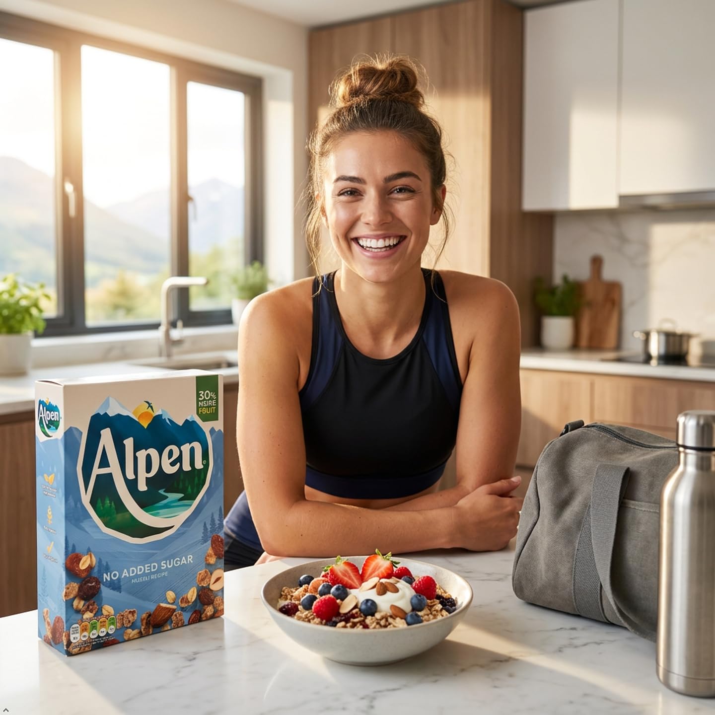 Weetabix Alpen Cereales sin azúcar 560 g, 1er Pack (1 x 560 g)