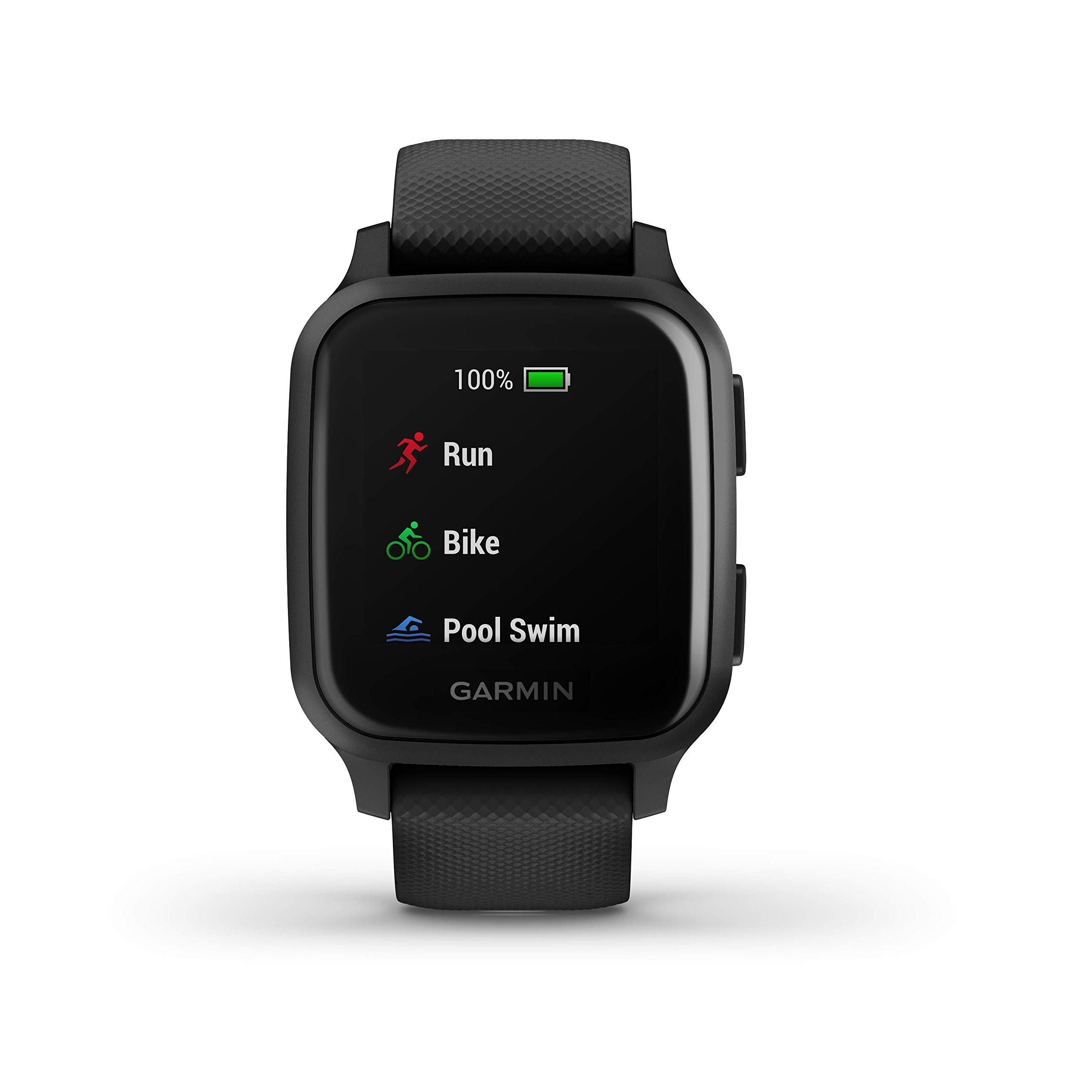 Garmin Venu Sq Music, Reloj Inteligente Deportivo GPS Unisex Adulto, Color Negro