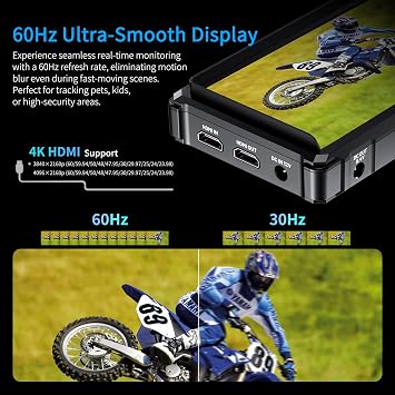 FEELWORLD FW568 PRO 6 Inch 1200nit High Bright Camera DSLR Field Monitor with F750 4400mAh Battery and Bag, Custom 3D LUT Camera Monitor 4K 60Hz HDMI in Out Waveform Monitoring Lightweight