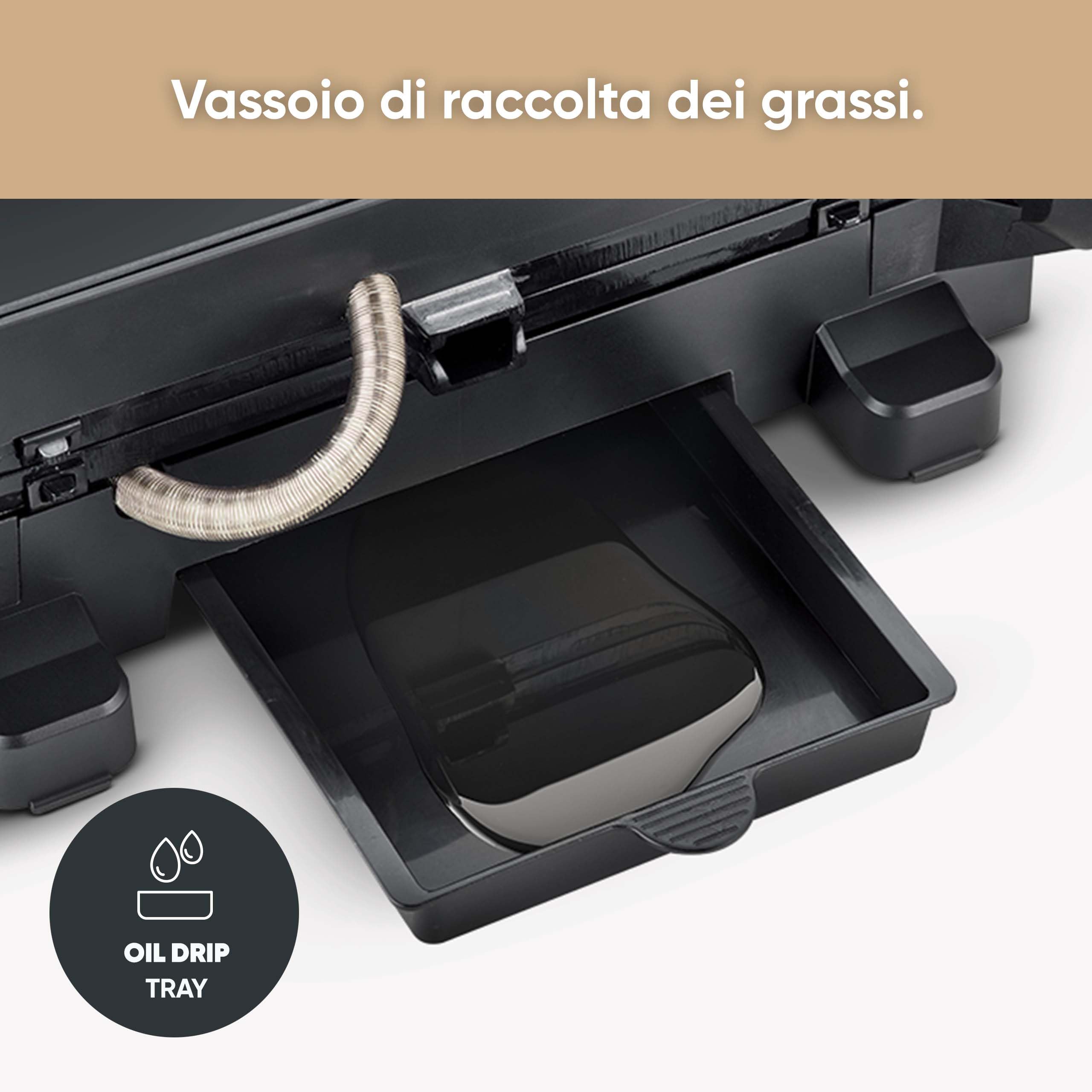 SEVERIN SEVINI Comfort per carne, pesce e verdura, macinino digitale per grigliare senza grassi con 5 programmi auto, rivestito in ceramica, per interni fino a 230 °C, 1800 W, nero, KG 2399
