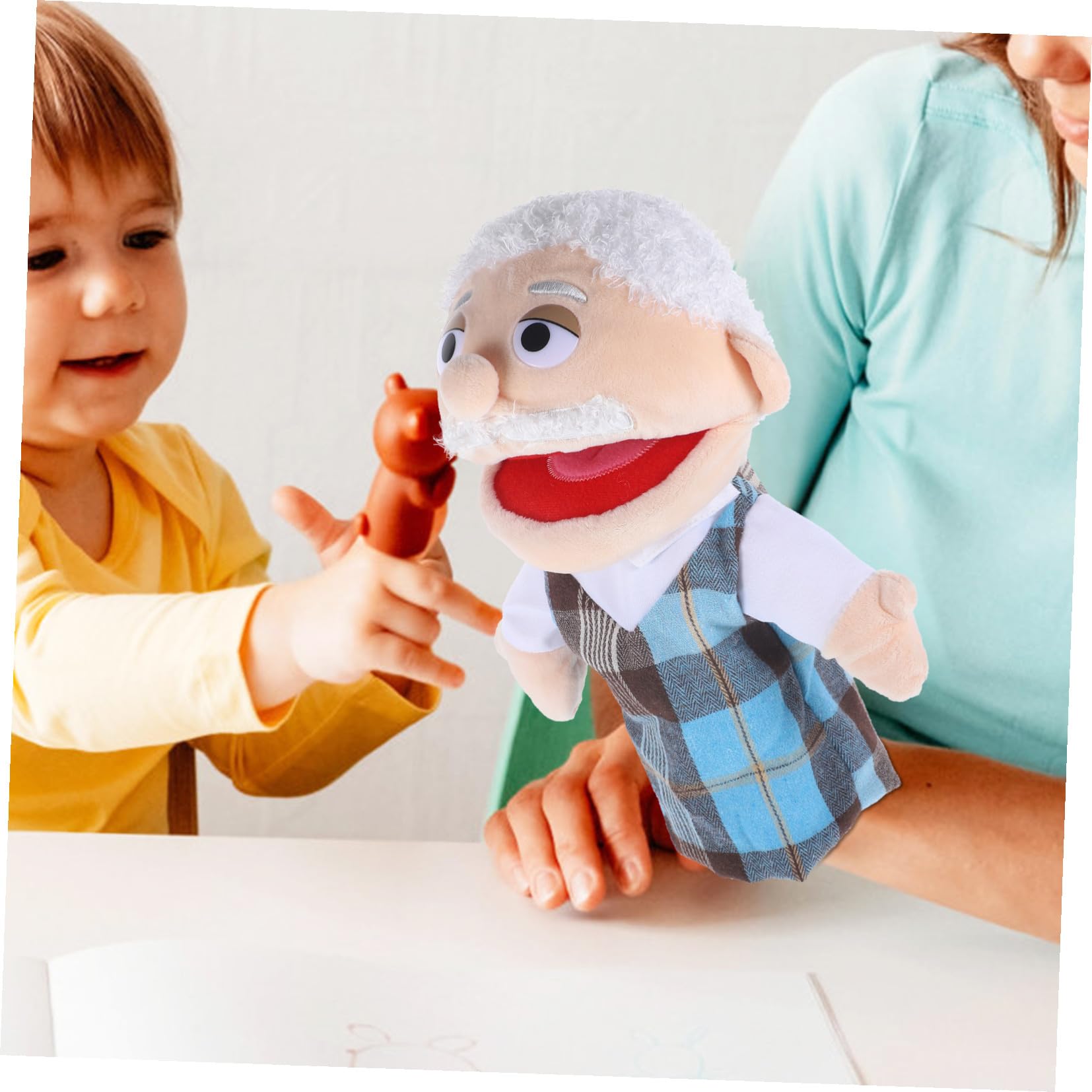 minkissy Marionetas de Mano para Juego de rol 2 Piezas de Felpa Educativas para Niños y Adultos
