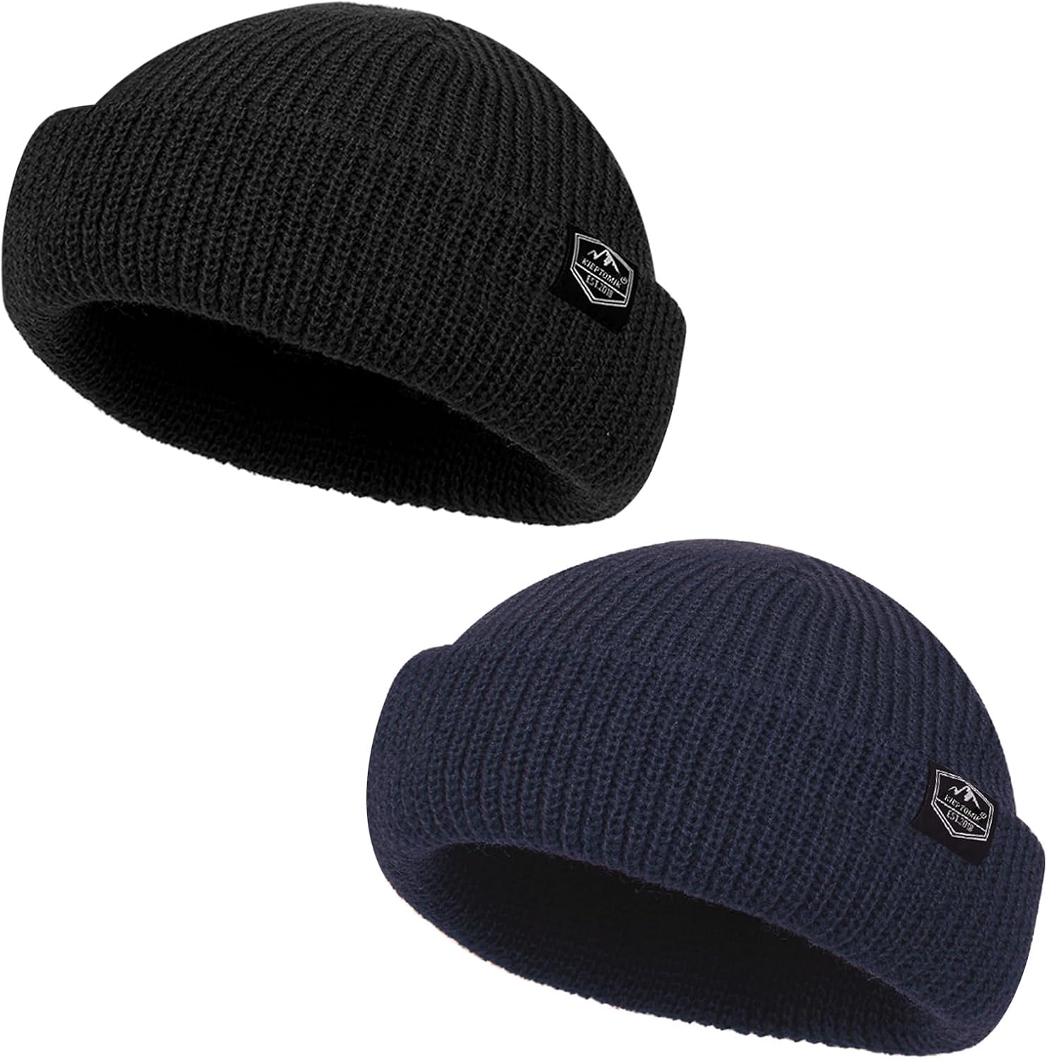 Fisherman Beanie Roll-up Edge Trawler Beanie Skullcap Watch Hat Knit Short Cap