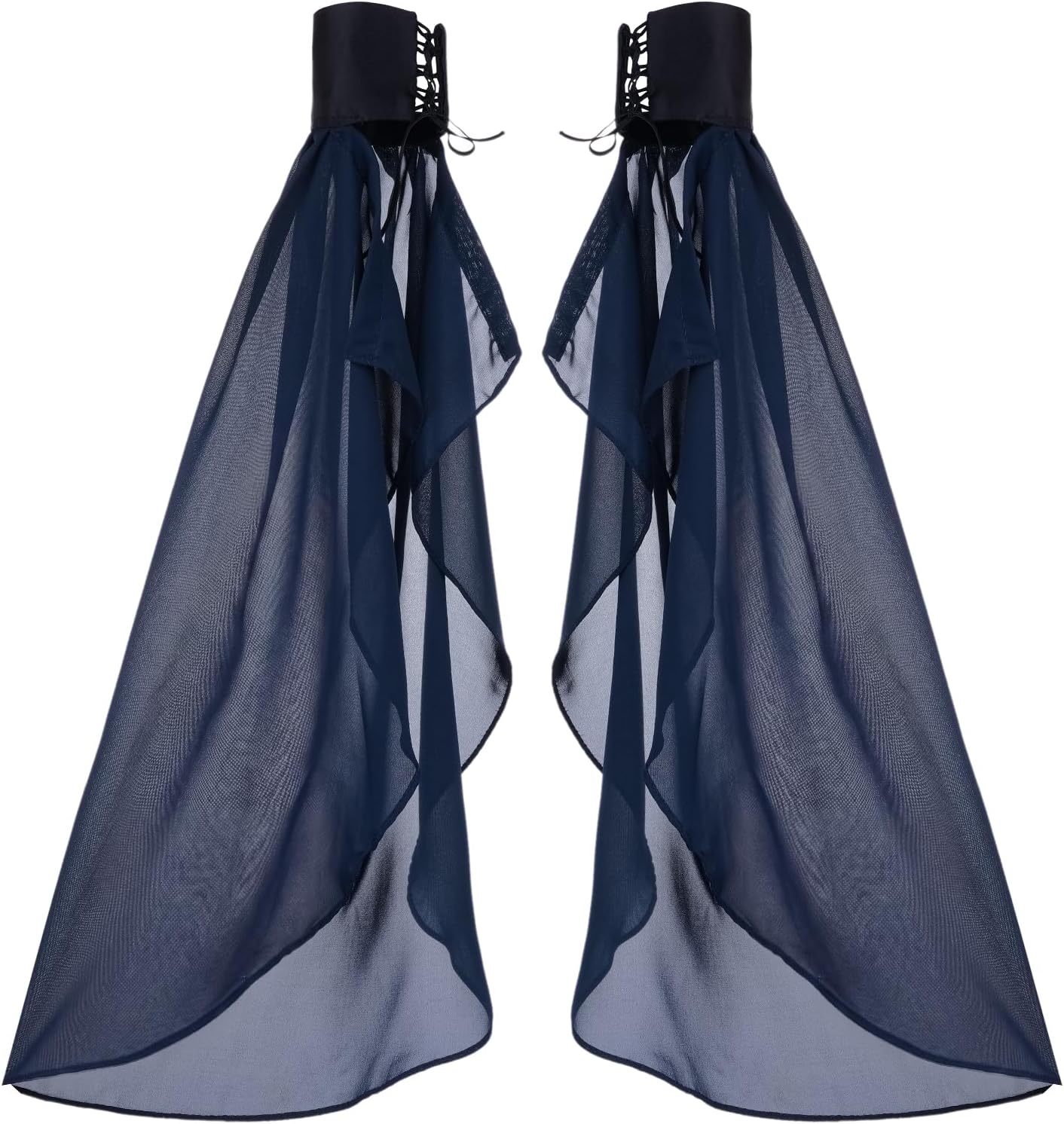 Long Tulle Gloves for Women Detachable Sleeves for Wedding Dresses Halloween Party Cosplay Costume