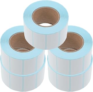 Waterproof Thermal Shipping Labels 5 Rolls 100x150mm | High Temperature Stability, Print Clarity and Tear Resistance, Strong Adhesive Bond, White Sheets for Barcode Use