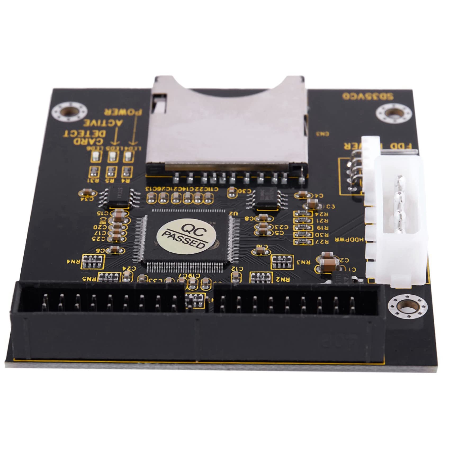 2 x SD SDHC SDXC MMC Card to IDE 40Pin 3.5 Pollice Adapter