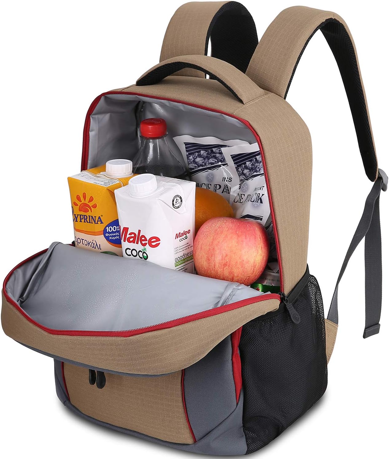 TOURIT Insulated Cooler Backpack Lightweight Backpack Cooler Bag Leak-Proof Backpack with Cooler for Men Women to Work, Picnics, Hiking, Camping, Beach, Park Day Trips, 25 Cans