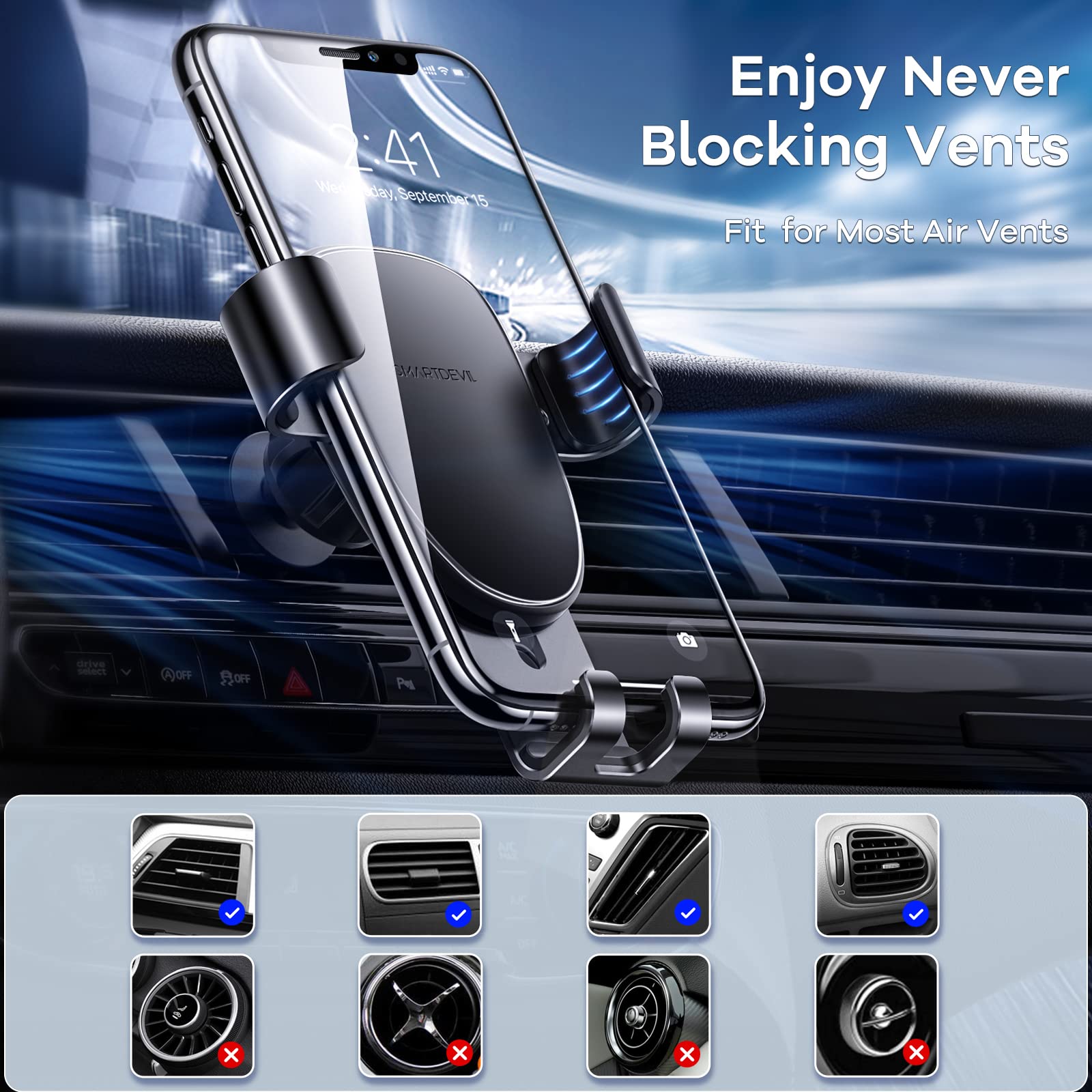 Supporto Universale Per Auto XTROBB: Ventosa Per Cruscotto/parabrezza, Rotazione 360&deg;