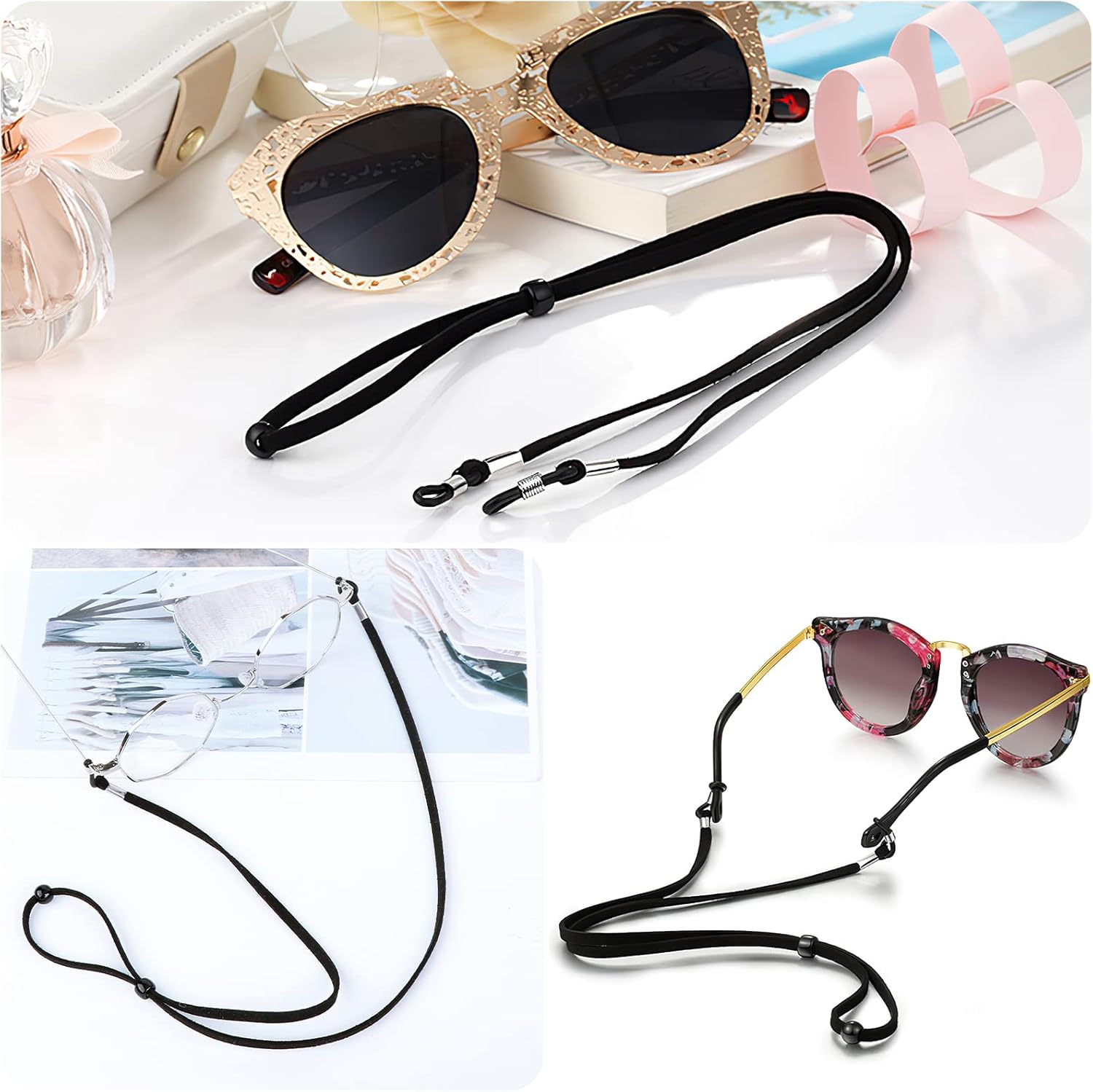 Exclusive Discount 80% Offer Eyeglasses Straps Chain, 6PCS Non-Slip Spectacles Cord Retainer Lanyard Nylon Glasses Holder Buy 1 get 1 Eyeglasses Straps Chain, 6PCS Non-Slip Spectacles Cord Retainer Lanyard Nylon Glasses Holder