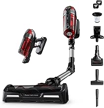 Tefal Cordless Stick Vacuum Cleaner X-Force 12.60 – 45 min Runtime, Handheld & Flexible Vacuum Cleaner, Pet & Car Tool, Red, TY98A2GO