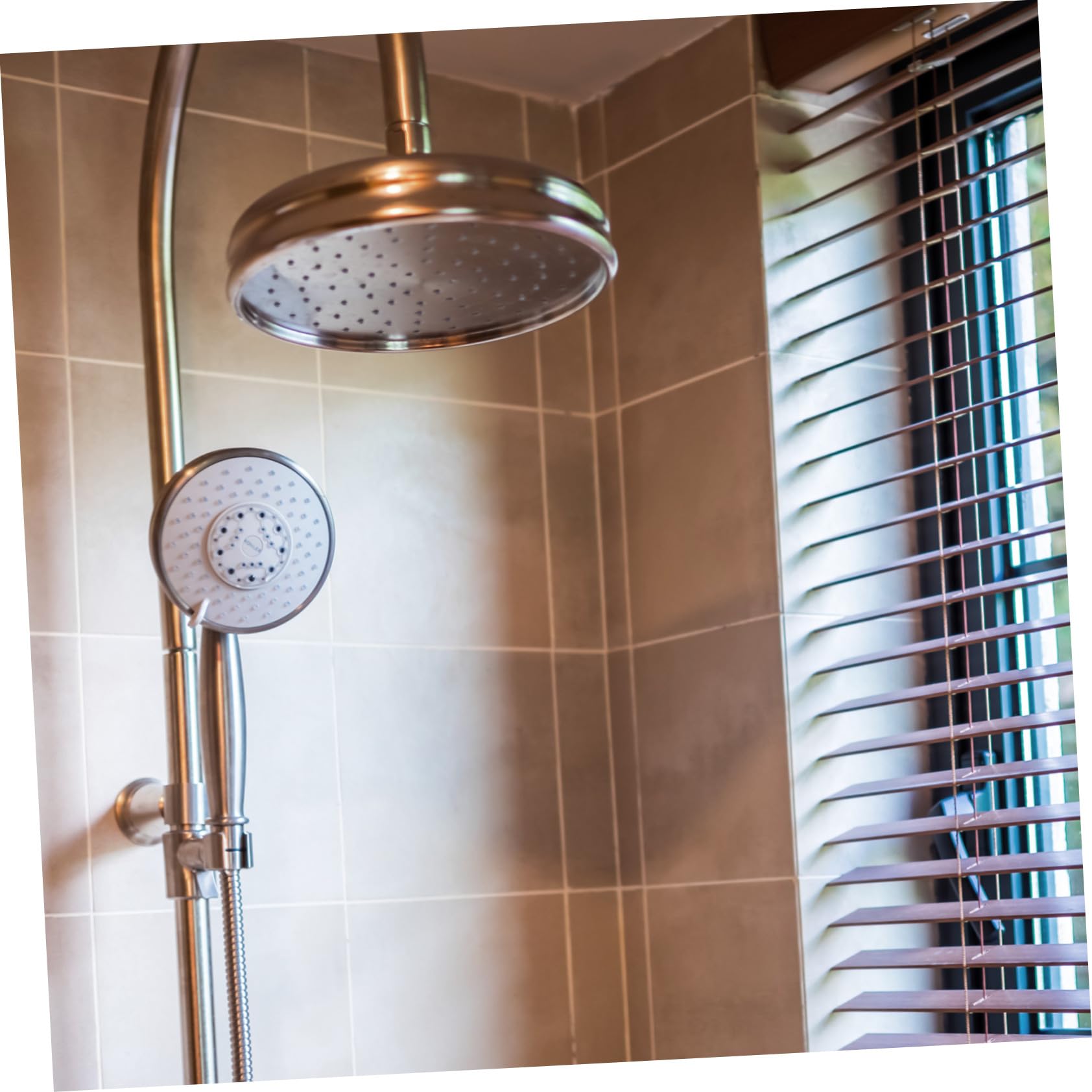 LIFKOME Alcachofa Ducha Exterior de Cobre Diseño Antiguo, Boquilla de Baño para Ducha Lluvia, Instalación Simple y Cómoda Baño