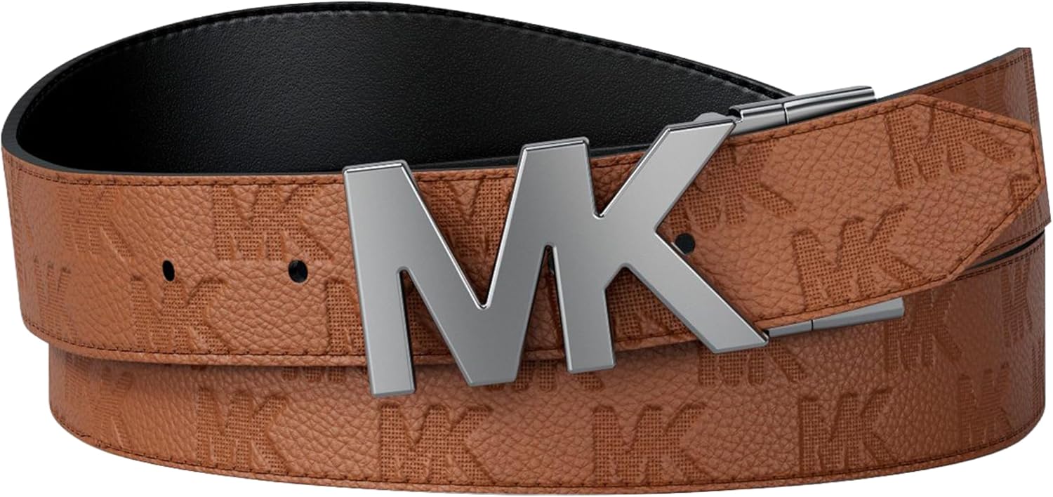 Michael Kors mens 34mm Reversible Mk Buckle Belt