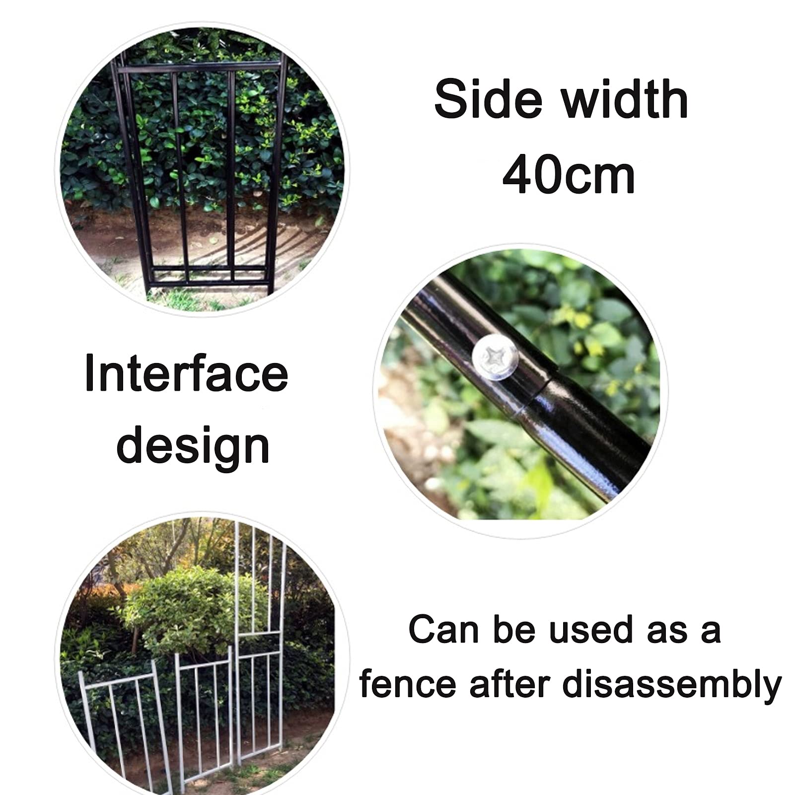 Traliccio impermeabile da giardino in metallo per piante rampicanti, pergolato di rose, ideale per piante rampicanti e matrimoni