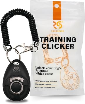 Dog Training Clicker - Pet Training Behavioral Tool with Wrist Strap for Dogs, Cats, and Puppies - Lightweight and Durable