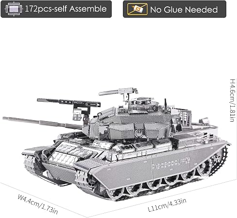 Piececool 3dパズル 大人用 メタルタンクモデルキット センチュリオン Afv タンク Diy 3dメタルモデル ビルディングブロック 頭の体操 パズル ストレス解消おもちゃ 誕生日プレゼントに最適 172ピース Z34cvaqs Laoofficialgazette Gov La