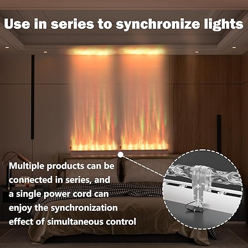 Miniatura 4 de CLIENSY Luces de ondas oceánicas, iluminación ambiental romántica LED, luz de pared para dormitorio, luces de juegos RGB para habitación, lámpara de