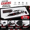 Custom Gaming Mouse Pad XXL 80x33cm Extended Mousepad for Keyboard & Mouse | Large Anti-Slip Desk Mat | Waterproof Smooth Surface Mouse Pad for Gaming, Office & Laptop Desk | Customizable Design gallery image