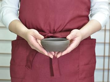 Bonsaimei Bonsai Pot, Plant Pot, Seto-Yaki Udoro No. 3 Iron Pot, Width 10.5 cm, Depth 10.5 cm, Height 4.2 cm, Mountain Grass Pot, Foliage Plants, Succulents, Round