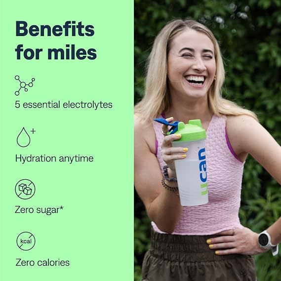 UCAN Hydrate Electrolyte Drink Mix (Pineapple, 30 Servings) Sugar-Free, Keto-Friendly, Vegan, Non-GMO, Gluten-Free Electrolyte Powder with Potassium & Magnesium for Runners & Athletes