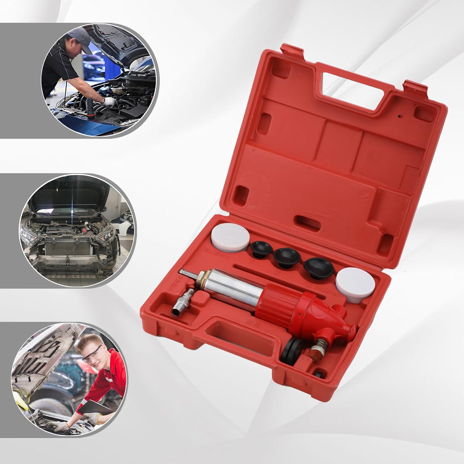Automotive Engine Valve Repair Tool, Air Operated Seat Engine Pneumatic Valve Grinding Machine Valve Seat Lapping Tool Kit Car Grinder