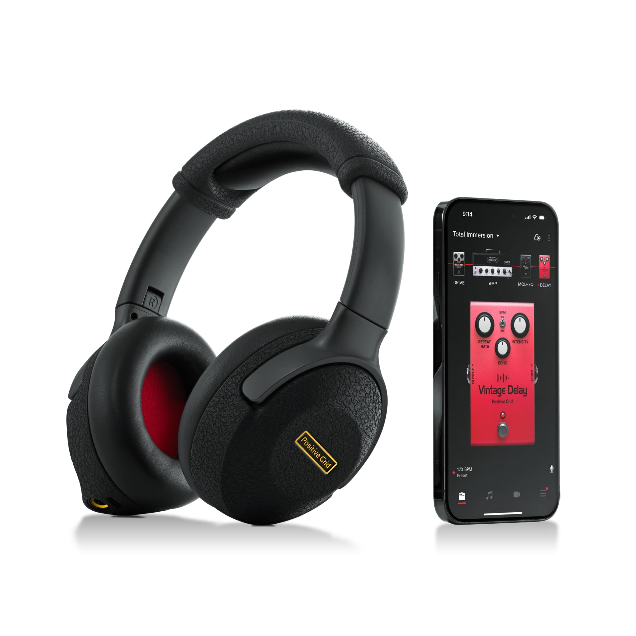 Positive Grid Spark NEO Core Wired Smart Guitar Headphone Amp with Custom Audio Drivers, Noise-Isolation, Bluetooth Streaming & Smart App with AI