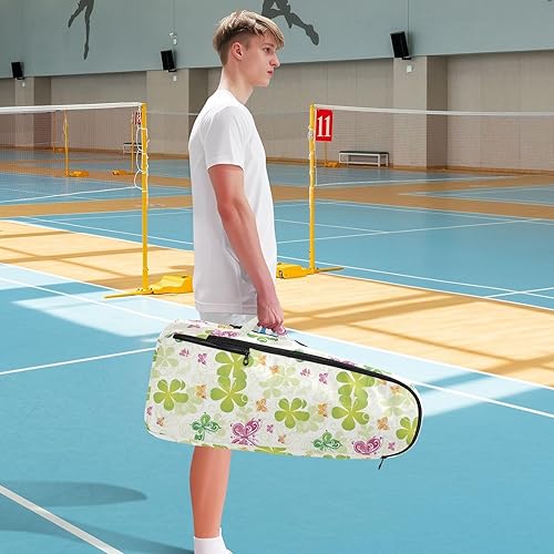 Miniatura 8 de Sporting Goods Tennis Bag Waterproof St Green Boho Butterfly Sport Pickleball Badminton Bag for Women, Men, Teenagers bolso para raqueta de