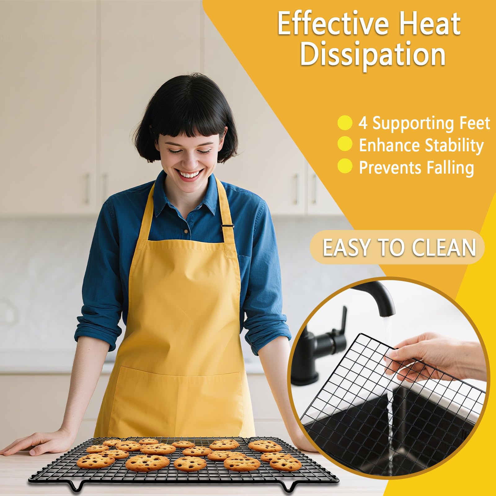 Square Grid Cooking Rack Snapklik.com : Baking Cooling Rack 2 Sets, Cookie Cooling Racks For ...