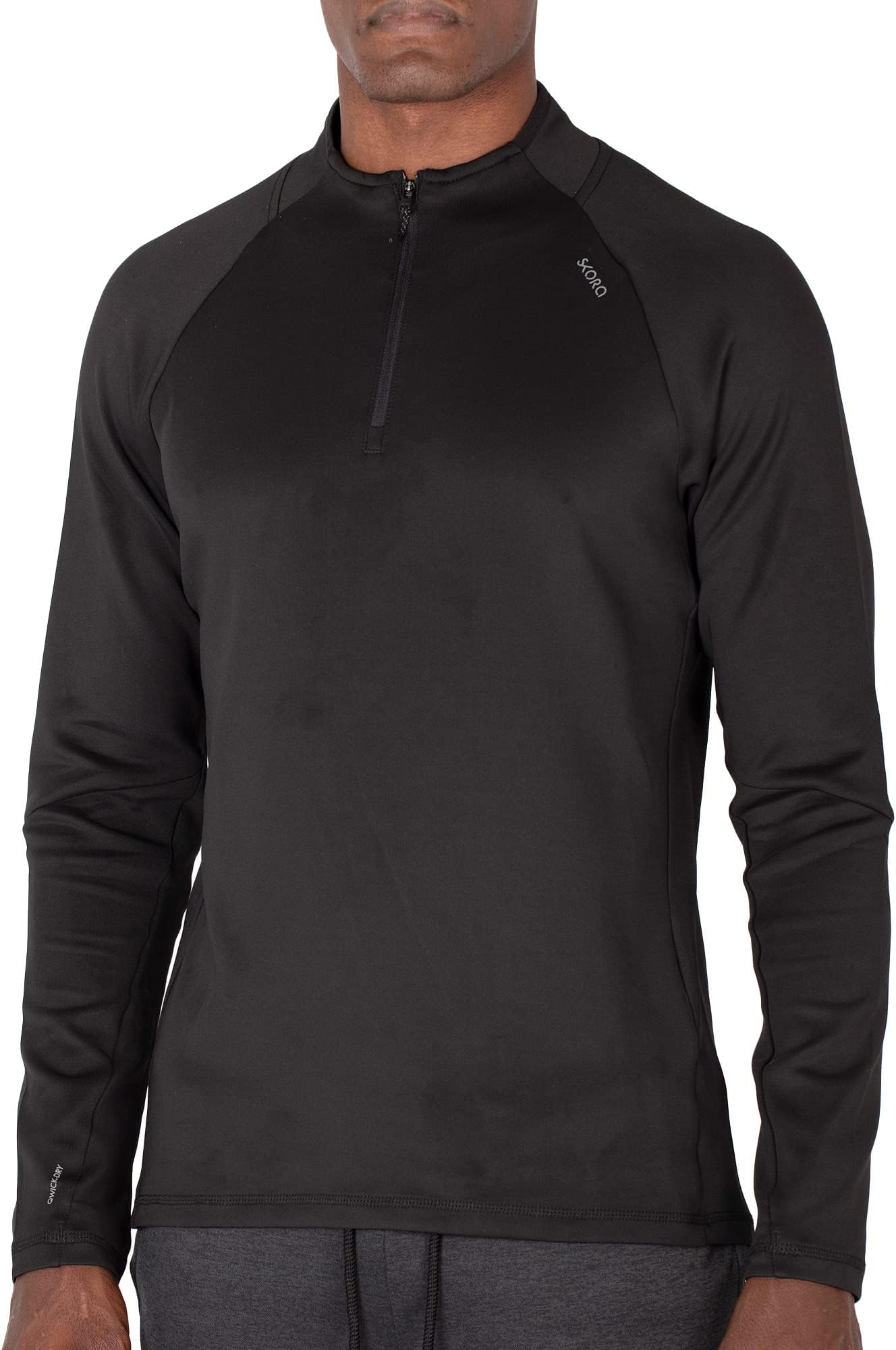 SkoraMen's Tech Shirt 1/4 Zip Long Sleeve Performance Stretch Top Quarter-Zip