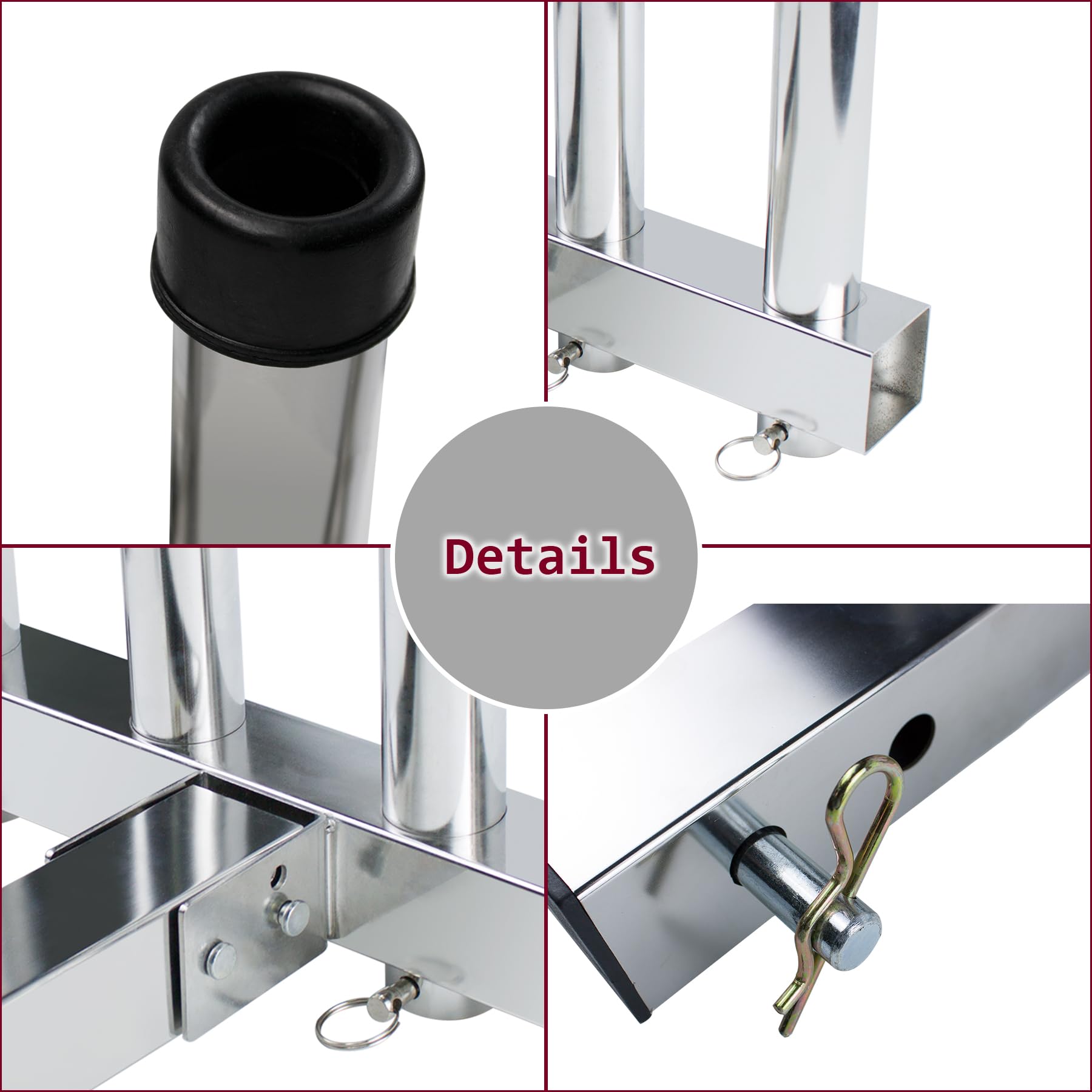 Trailer Hitch Fishing Rod Holder,Hitch Mount Fishing