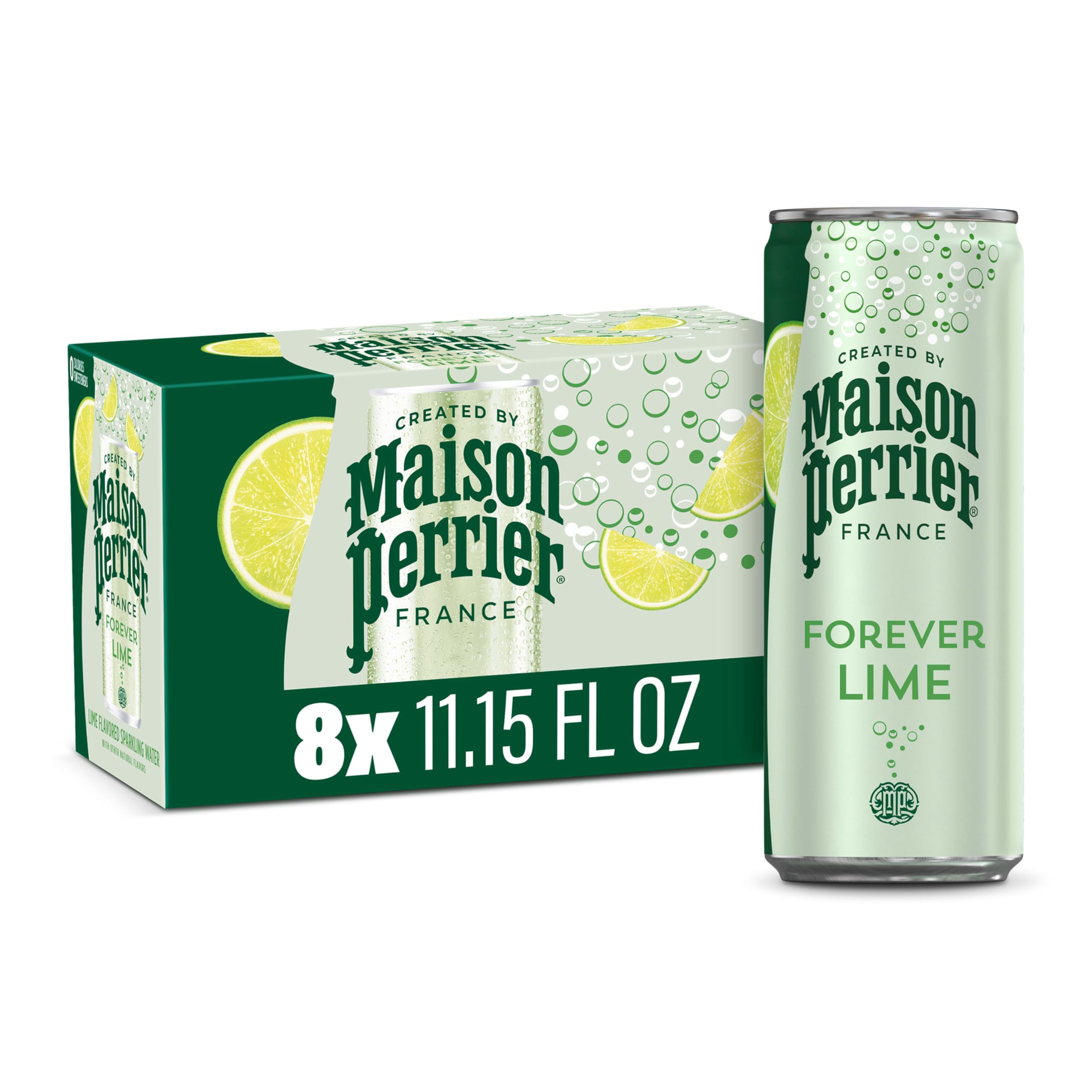 Forever Lime Flavored Sparkling Water, 11.15 Fl Oz Cans, 8 Count 89.2 fl oz