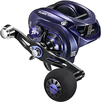 Piscifun Alijoz 400 Baitcaster Fishing Reel, 38Lbs Max Drag Aluminum Alloy Frame Baitcasting Reel, Available in 6.6:1/8.1:1 Gear Ratio, Freshwater and Saltwater Low Profile Casting Reel for Musky