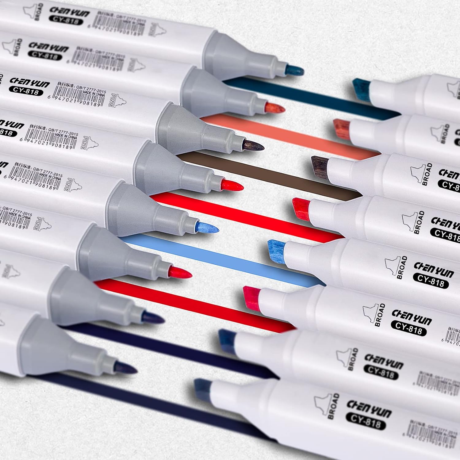 sanipoe 80 Colors Alcohol Based Markers Pen, Dual Tip Permanent Sketch Markers - Ideal for Artists Adults Kids Drawing Crafts Gifts, White