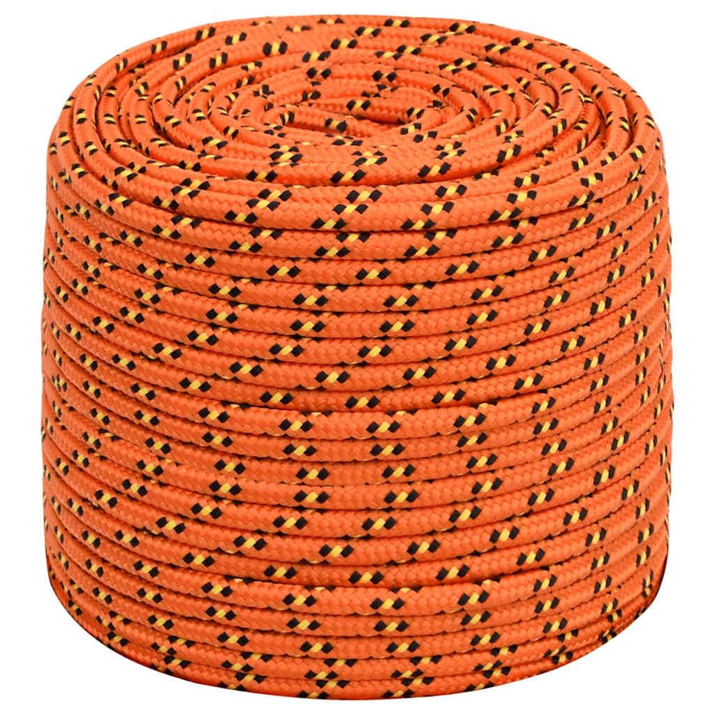 vidaXL Corda per Barca Arancione 6 mm 500 m in Polipropilene