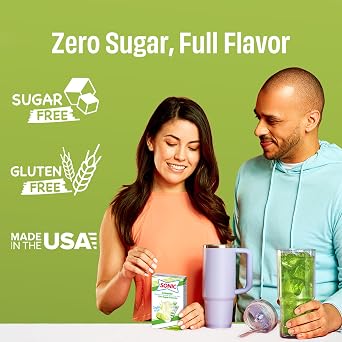 SINGLES TO GO! Sonic Limeade Sugar Free Drink Mix Packets - Pack of 3 Boxes