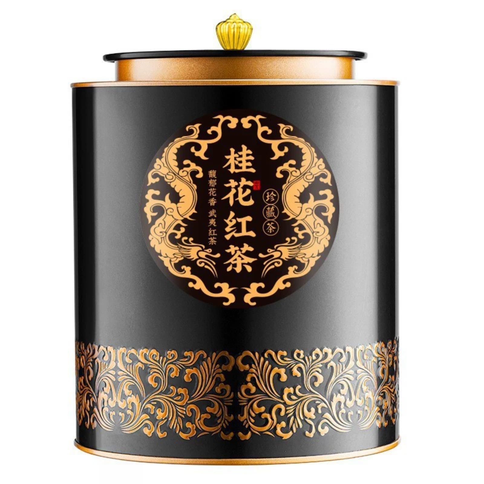 Té Negro Clásico con Osmanthus 500g, Aroma Intenso, Té de Hojas Sueltas