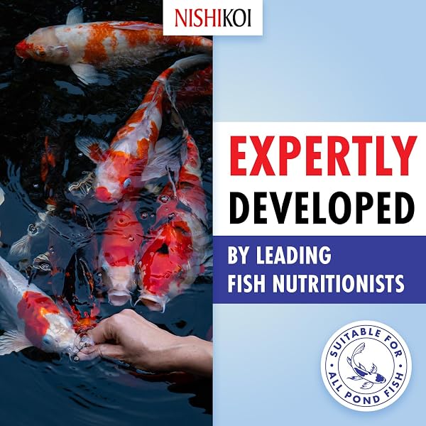 Nishikoi Growth Complete Food for Koi and Pond Fish - Small Pellets - 1250g - 5
