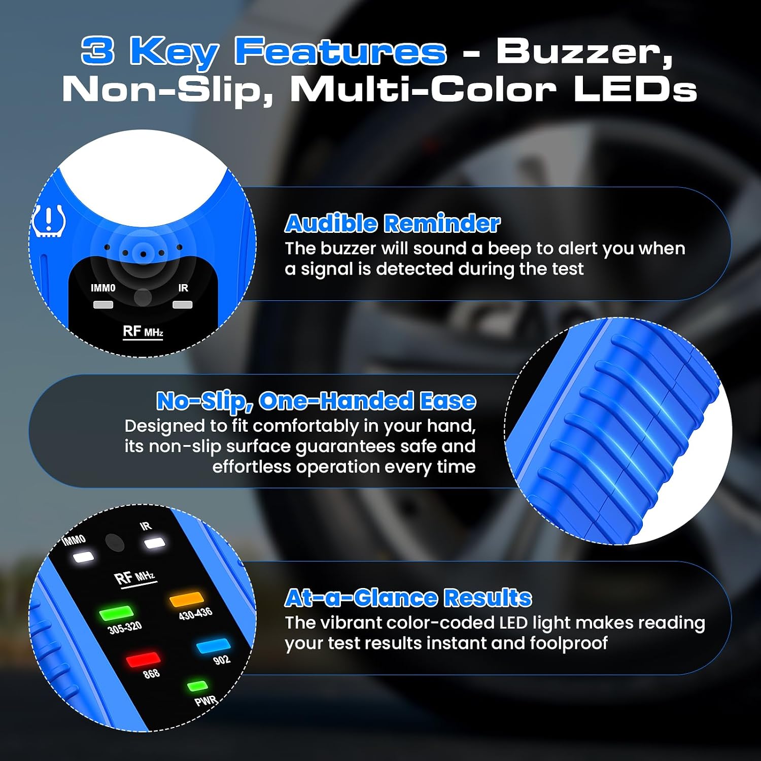 OBDResource Super EL50448 Ultra TPMS Relearn Tool Universal Frequency Detector lnfrared IMMO & Tire Pressure Sensor Signal Test TPMS Reset Activation Tool WireIess Master 4-in-1
