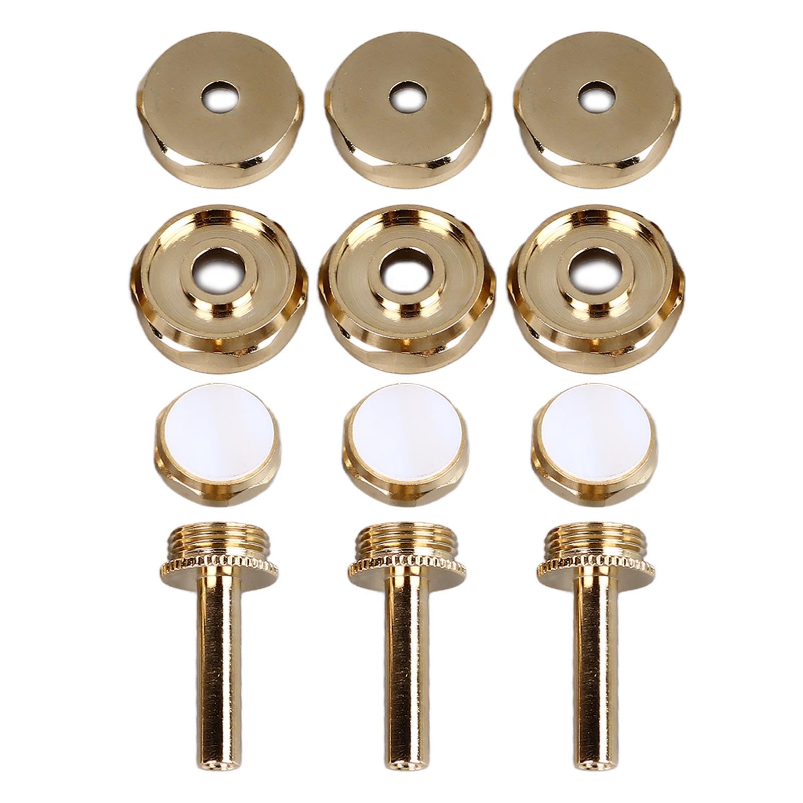 Accessori per Tromba da 12 Pezzi, Coperture Superiori e Inferiori in Metallo, Pulsanti, Bielle, Parti di Ricambio per Tromba