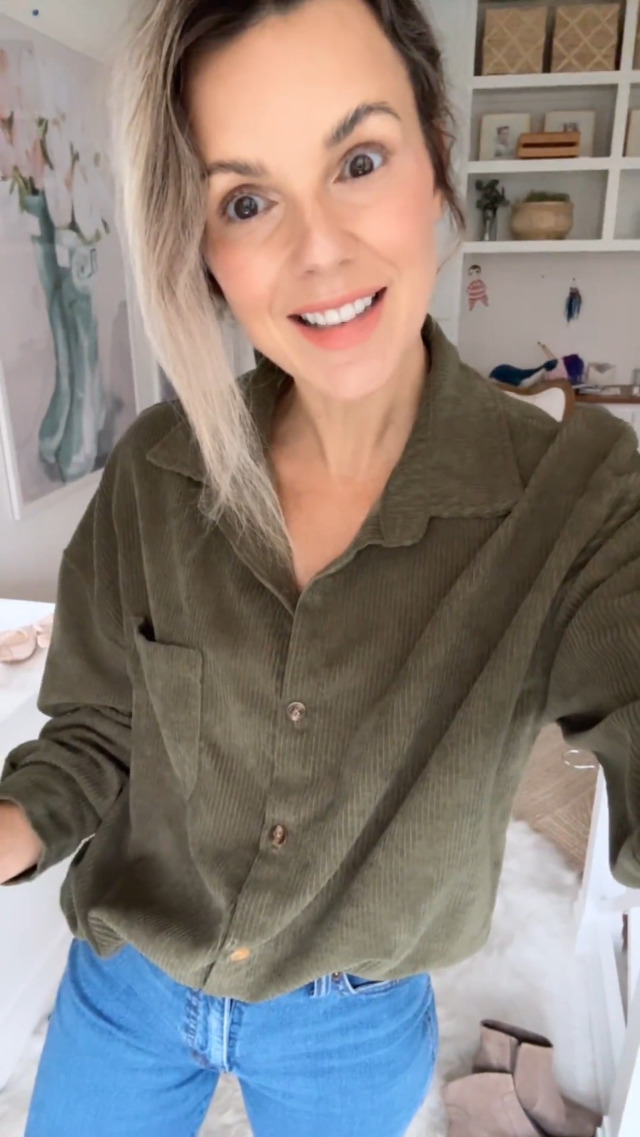 Amazon.com: Saslax Womens Corduroy Shirt Long Sleeve Oversized