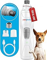 Vista 1 de Rexipets - Cortadora de uñas para perro, recargable, profesional, con LED, recargable, eléctrico, para mascotas, sin dolor, con patas de aseo
