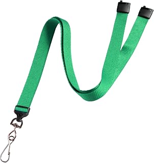 Specialist ID Wide Lanyard with Breakaway Clasp and Swivel Metal Hook - Premium 5/8 Inch Neck Strap Name Badge and Key Card Holder for School, Cruise, Travel and More (Green)