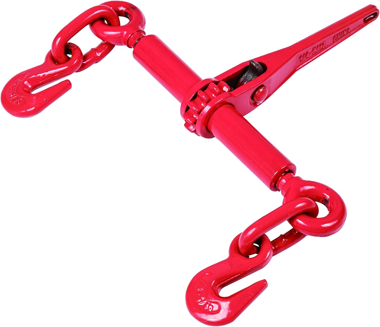 Aain EI001A4 Ratchet Load Binders, 1/4-5/16 in-2200 LBS, Red, 2 Pack 1/4- 5/16 in-2200 LBS