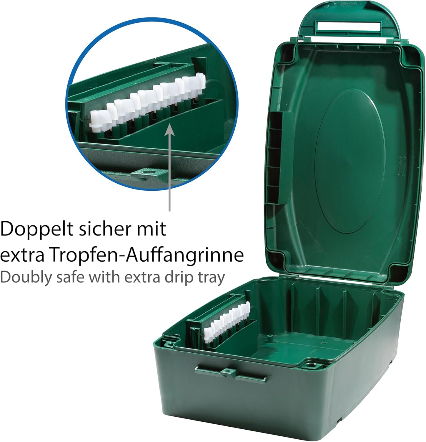 Logilink LPS272 Weatherproof Electronic Box for Outdoor use in Green with dust and Splash Protection (IP54), 32 x 21 x 11.5 cm