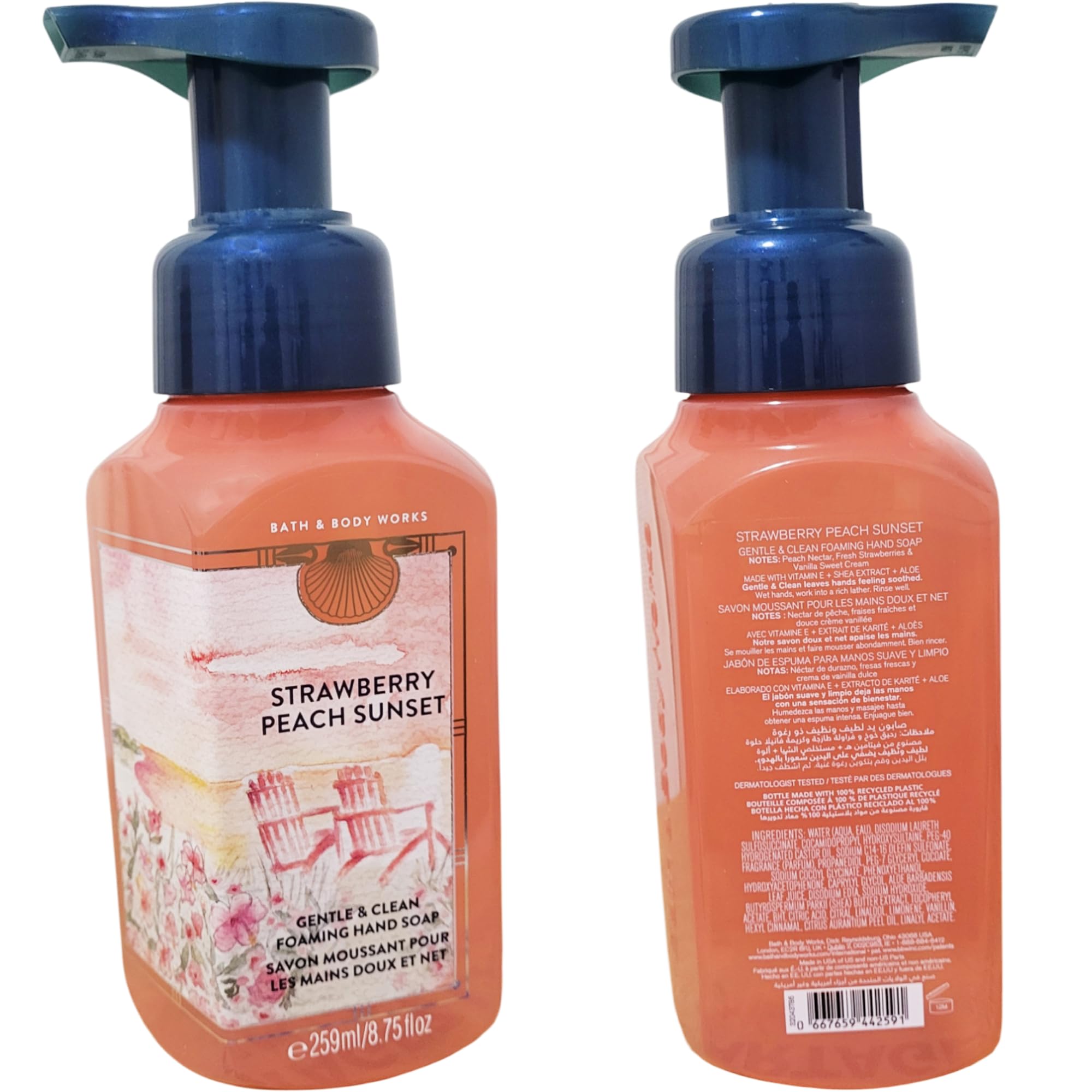 専用 Bath & Body Works Soap Mist Cream Bath & Body Works Foaming Hand Soaps 259ml, 4-Pack (Strawberry