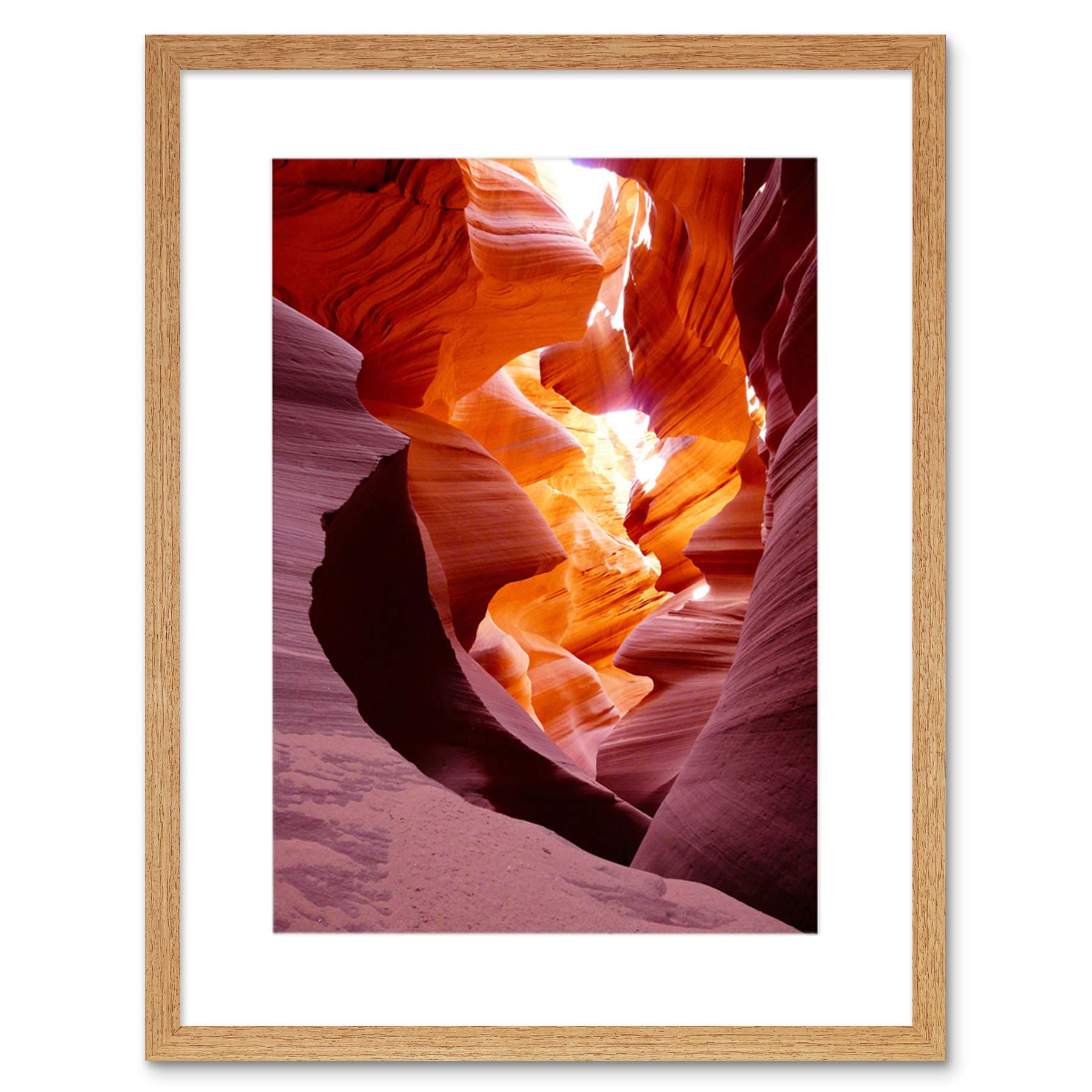 Wee Blue Coo Photo Nature Antelope Canyon Rock Arizona Framed Wall Art Print