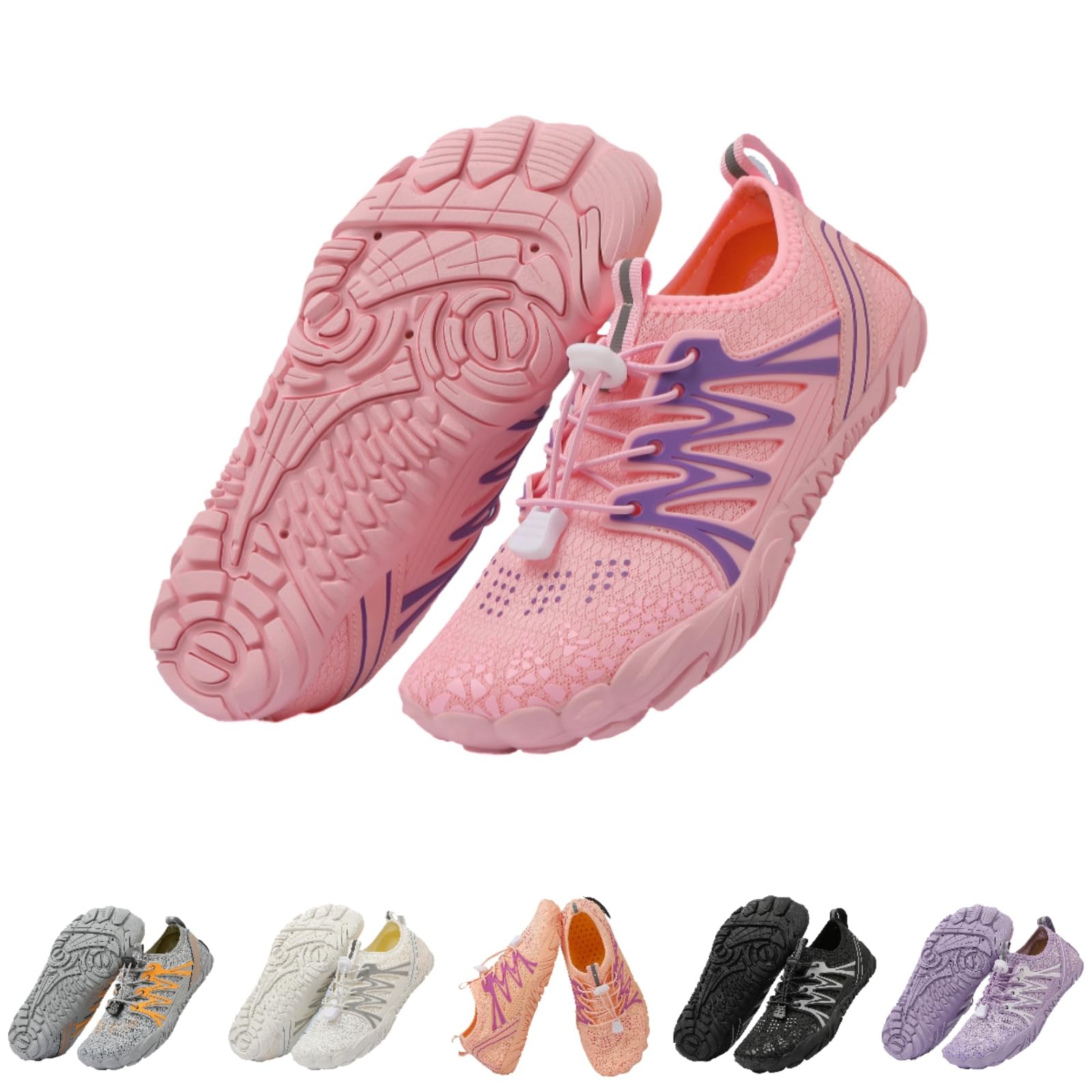 Kaeril Hike Barefoot Shoes for Women Men, New Barefoot Footwear, Non-Slip Water Shoes,Breathable Non-Slip Footwear Wide Toe