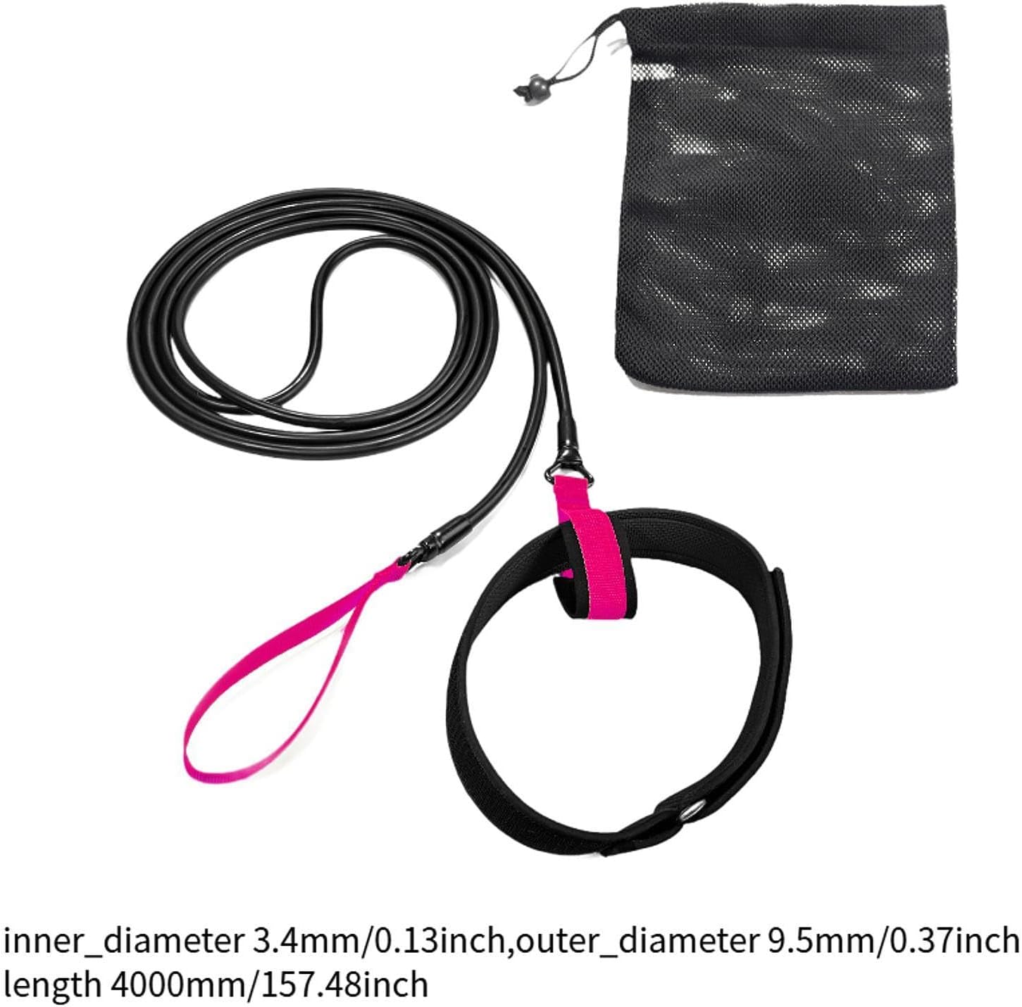 Swim Resistance Belt, Adjustable Professional Swimming Belt, Swim Tether