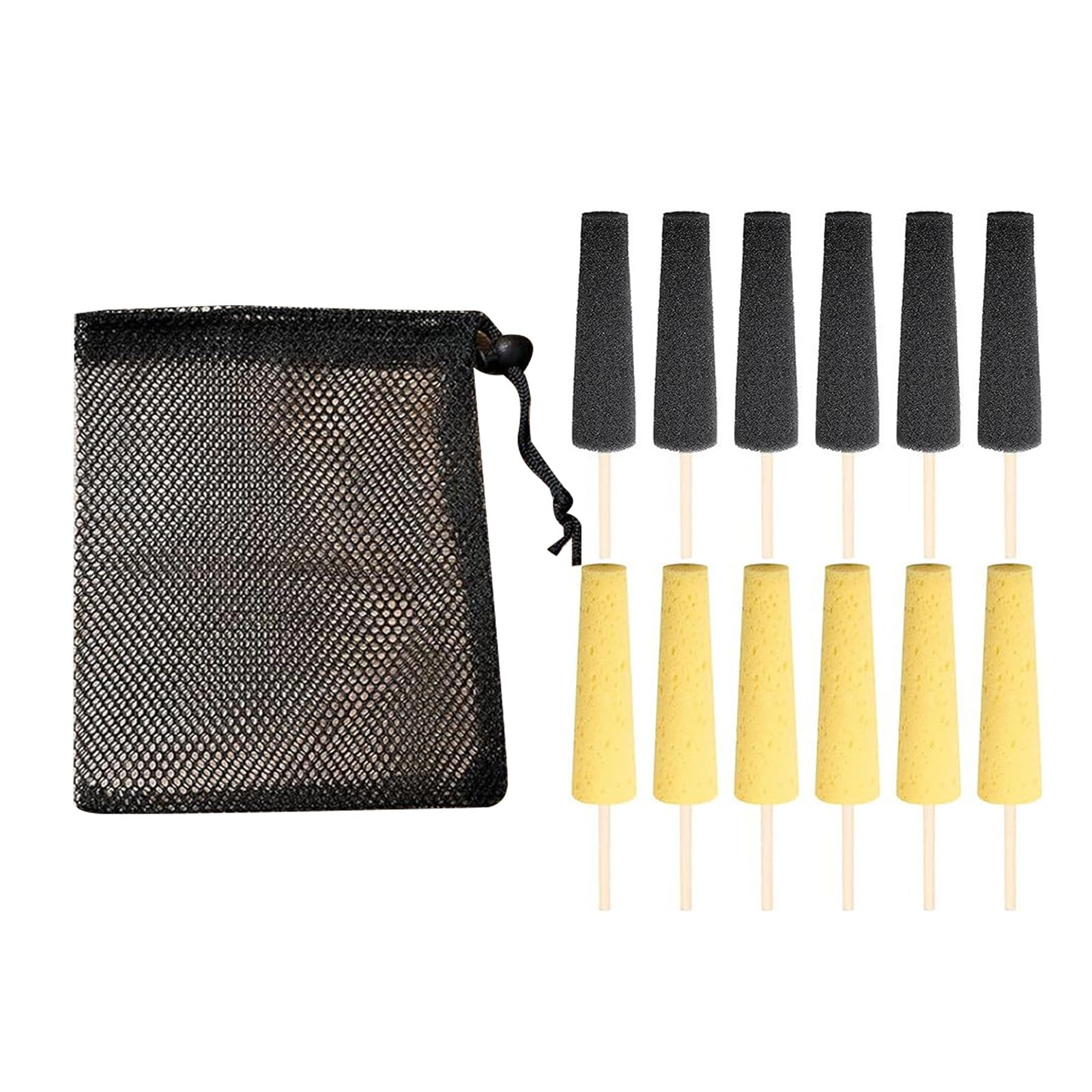 Jiqoe 12Pcs Pottery Sponge Stick Ceramic Clay Shaping Tool Pottery Sponge Trimming Tool For Pottery Shaping Trimming Detailing